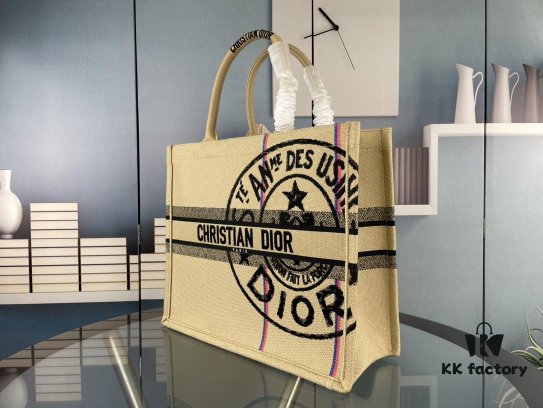 Embroidered Large Size [Di0r Book Tote]