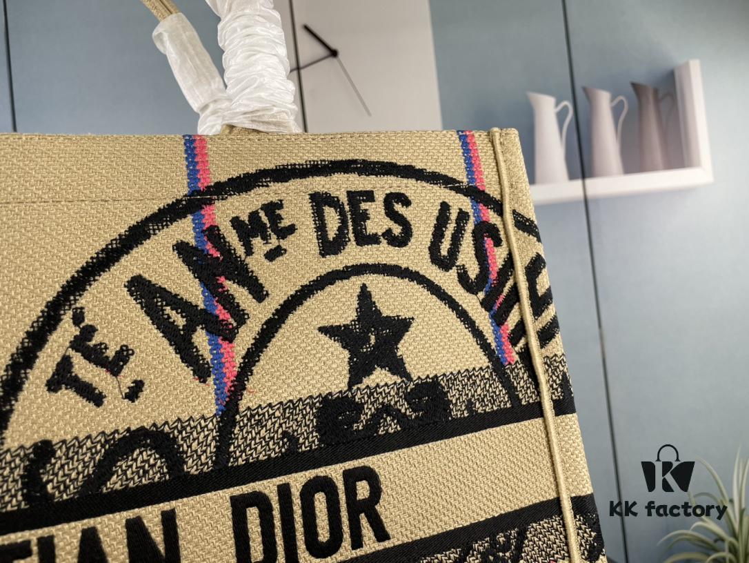 Embroidered Large Size [Di0r Book Tote]
