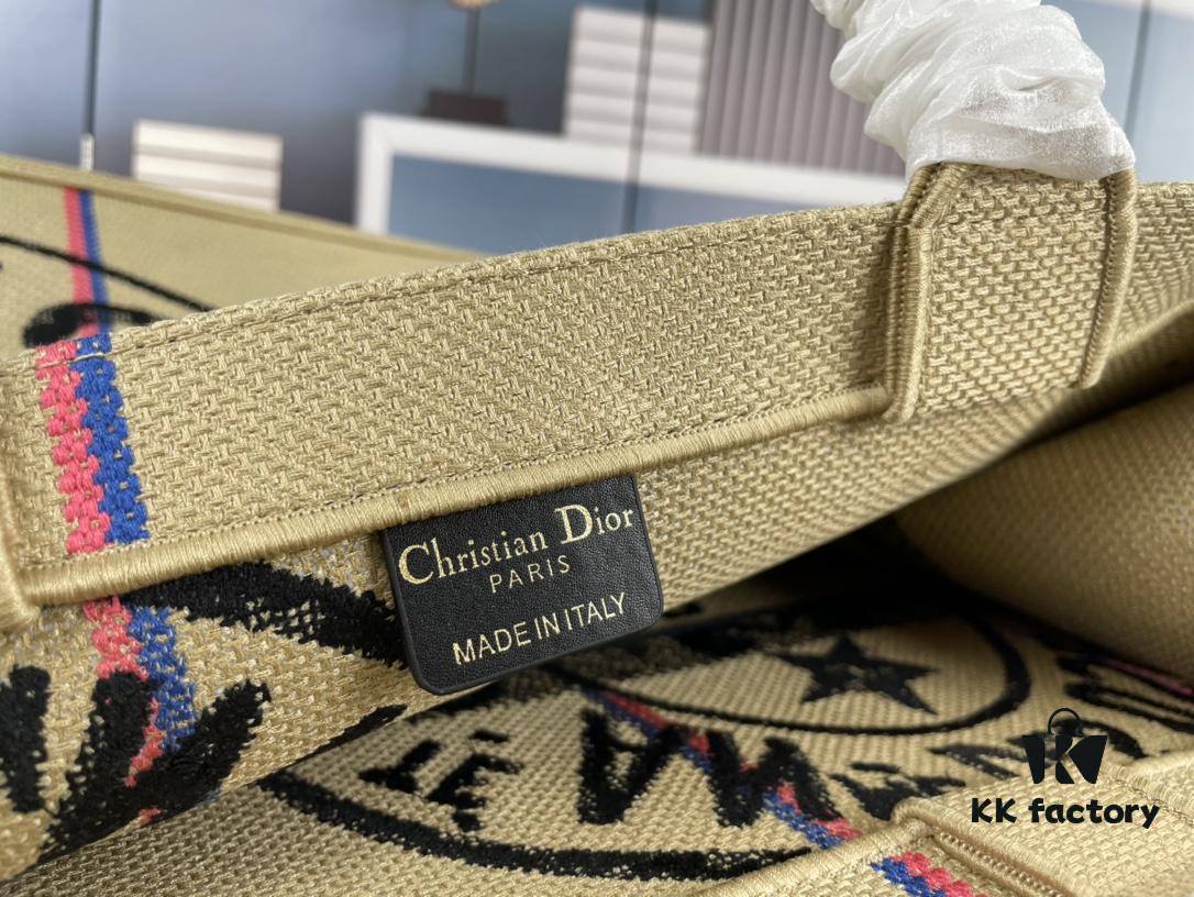 Embroidered Large Size [Di0r Book Tote]