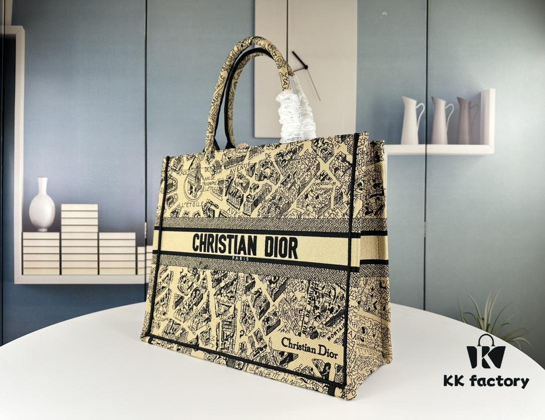 Embroidered Large Size [Di0r Book Tote]