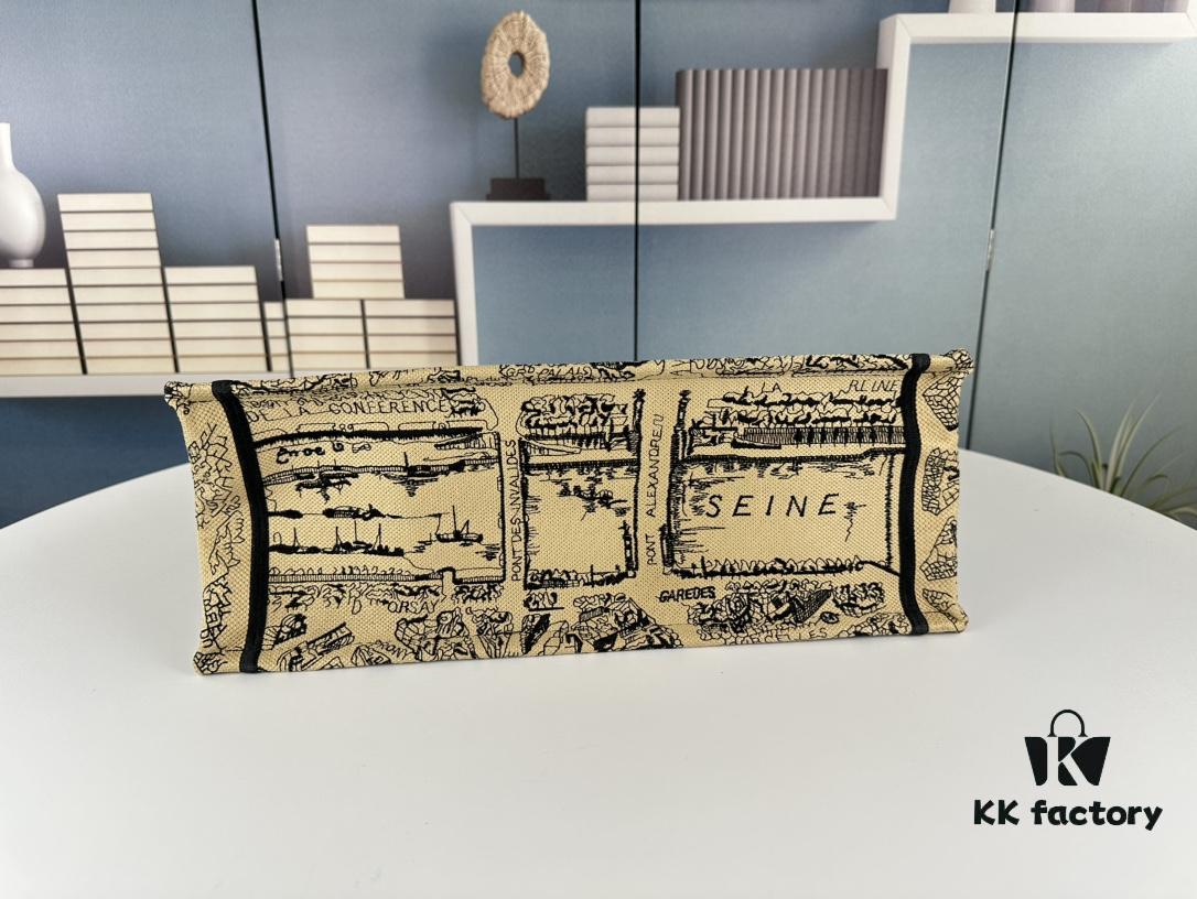 Embroidered Large Size [Di0r Book Tote]