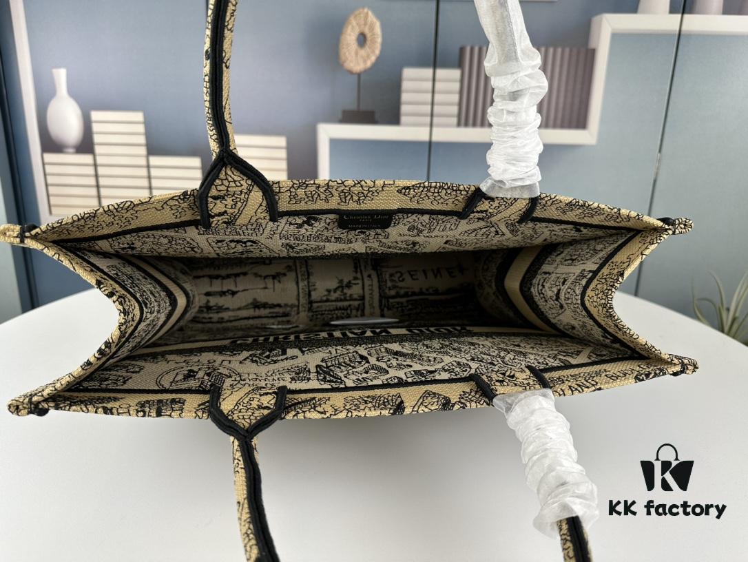 Embroidered Large Size [Di0r Book Tote]