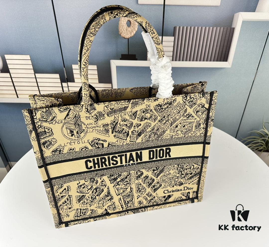 Embroidered Large Size [Di0r Book Tote]