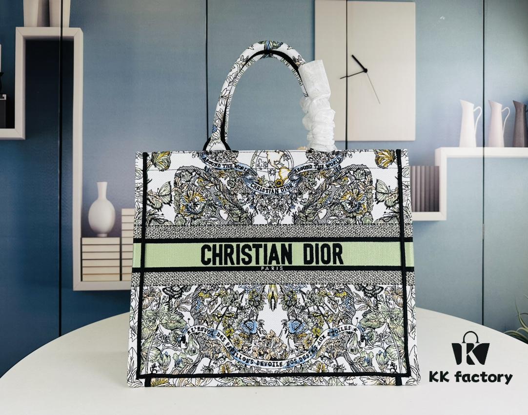 Embroidered Large Di0r Book Tote