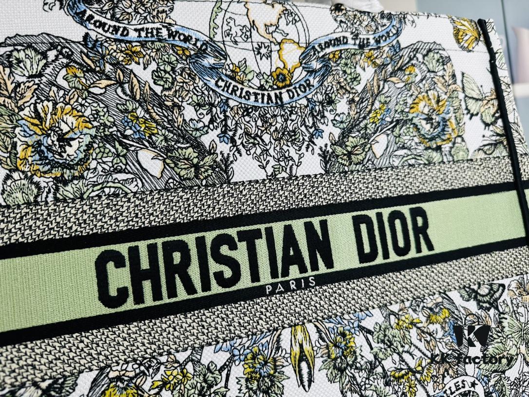 Embroidered Large Di0r Book Tote