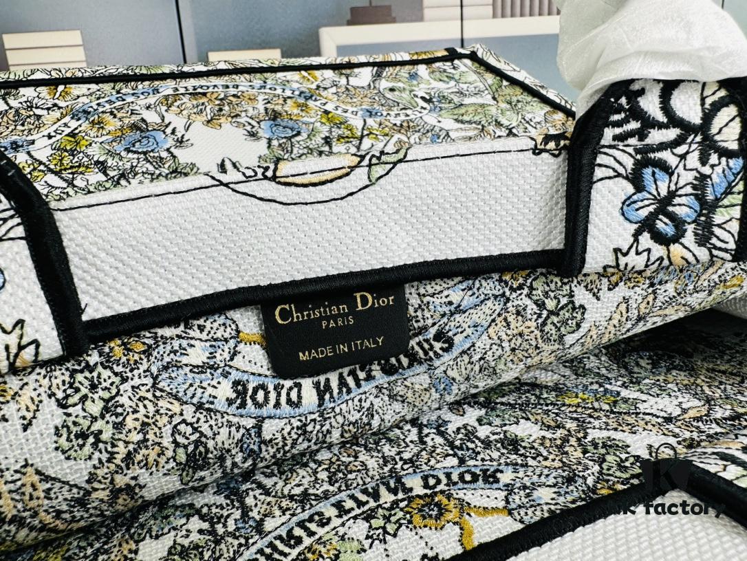 Embroidered Large Di0r Book Tote