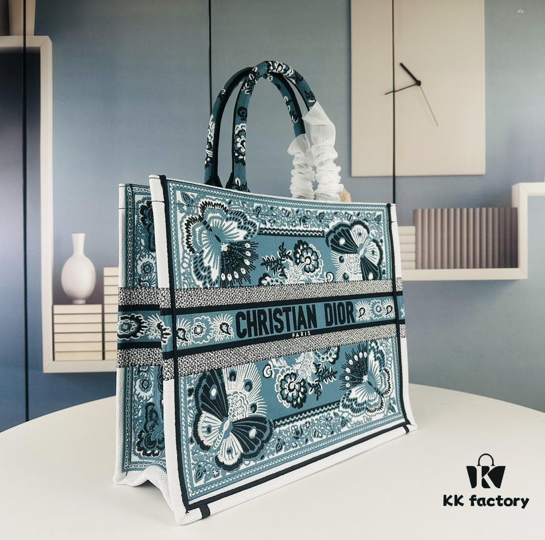 Embroidered Large Size [Di0r Book Tote]