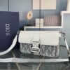 Dior Gray Black Hit the Road Bag with Shoulder Strap