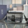 Top-Grade Original Dior Grey Black Hit the Road Shoulder Bag