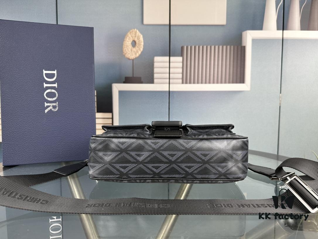 Top-Grade Original Dior Grey Black Hit the Road Shoulder Bag