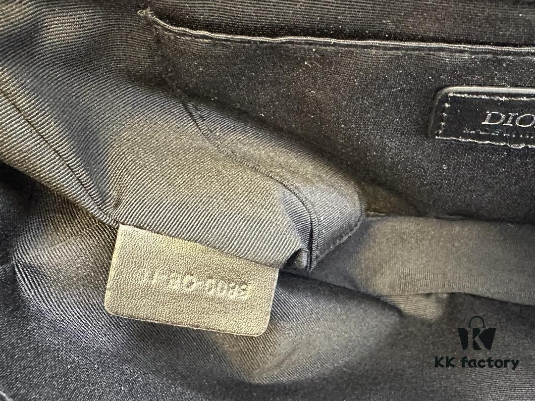 Top-Grade Original Dior Grey Black Hit the Road Shoulder Bag