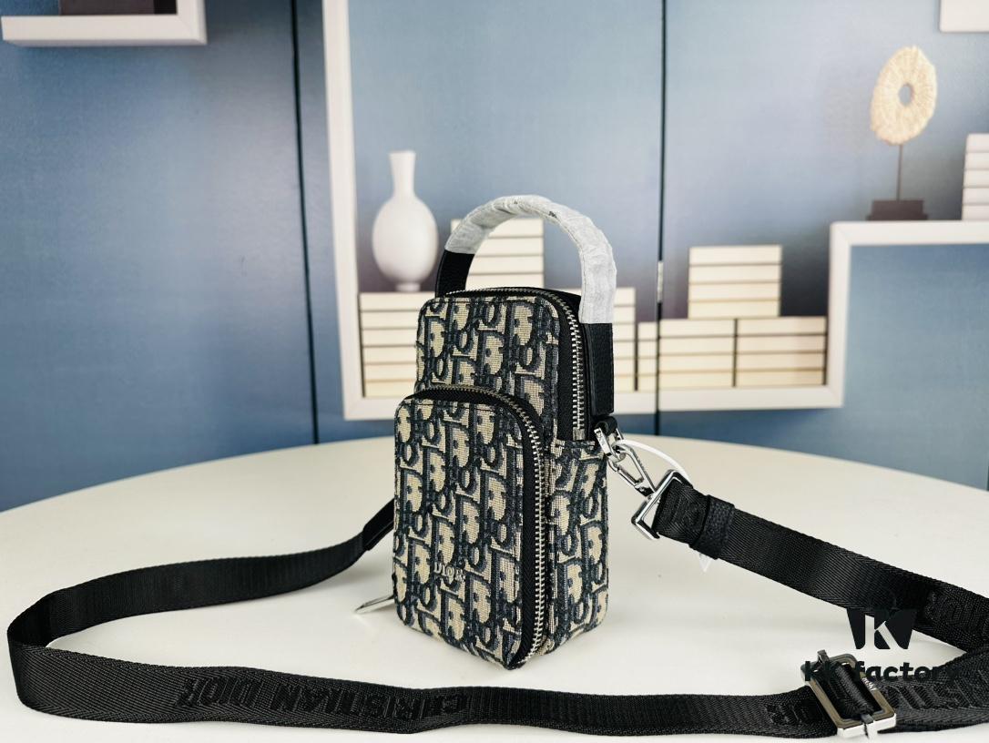 DIOR Camera Bag with Box, Size 10x18x4.5, Model No. 9025. 🔥 Classic Monogram Eternal Fashion 😎