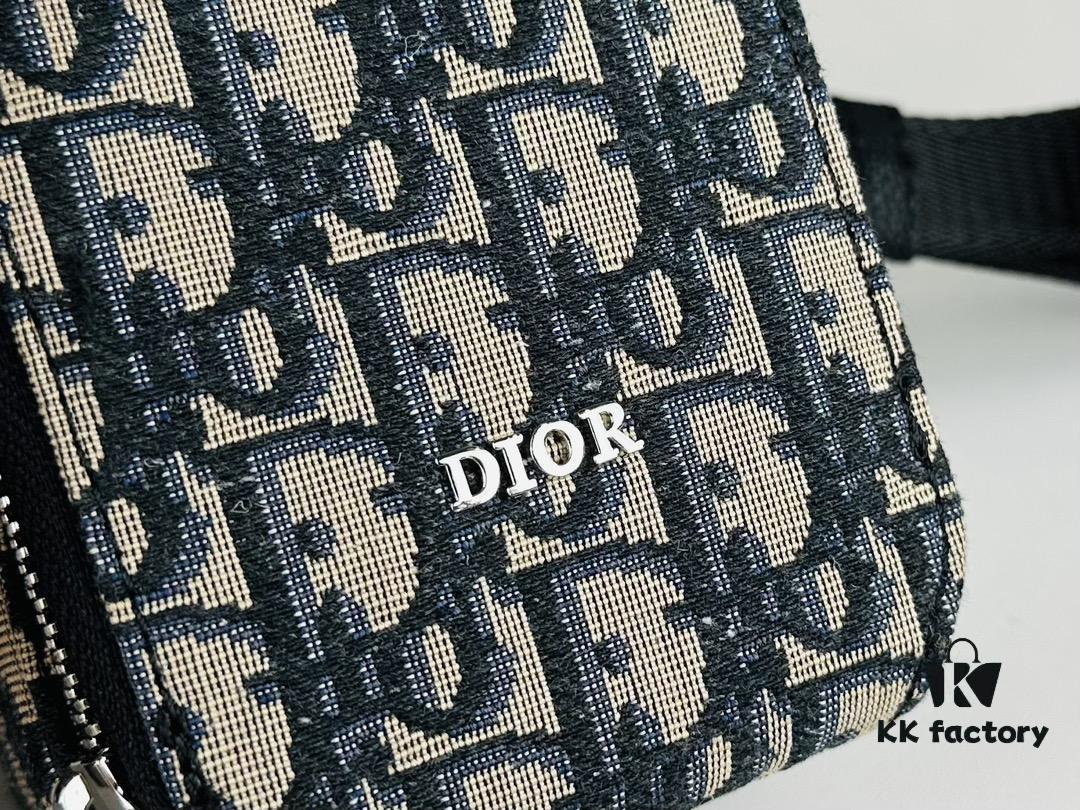 DIOR Camera Bag with Box, Size 10x18x4.5, Model No. 9025. 🔥 Classic Monogram Eternal Fashion 😎