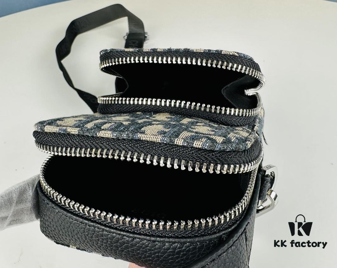 DIOR Camera Bag with Box, Size 10x18x4.5, Model No. 9025. 🔥 Classic Monogram Eternal Fashion 😎