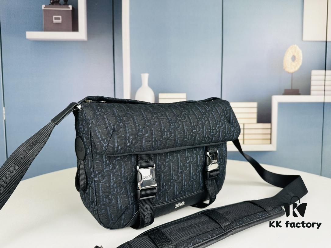 Dior Explorer Bag in Black Jacquard with Oblique Pattern, Model No. 9012