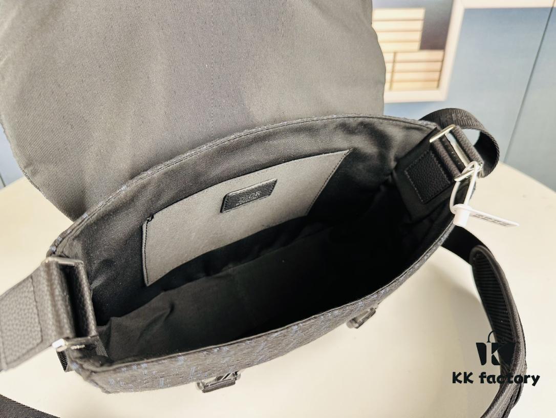 Dior Explorer Bag in Black Jacquard with Oblique Pattern, Model No. 9012