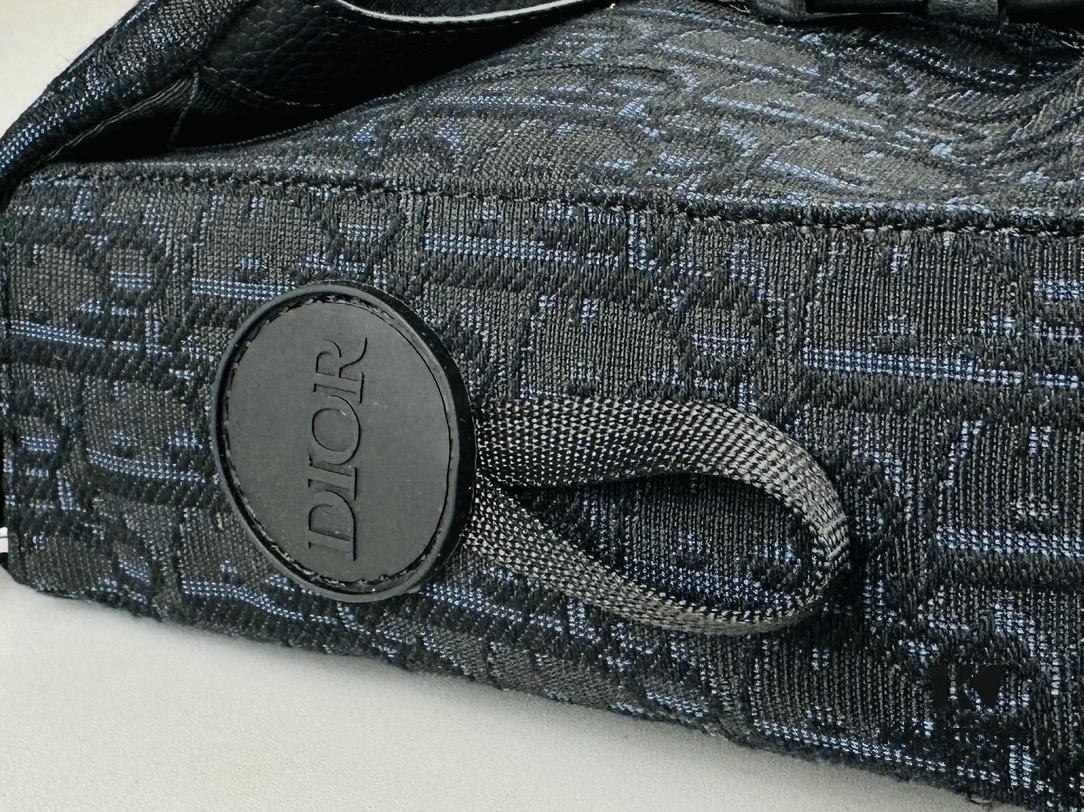 Dior Explorer Bag in Black Jacquard with Oblique Pattern, Model No. 9012