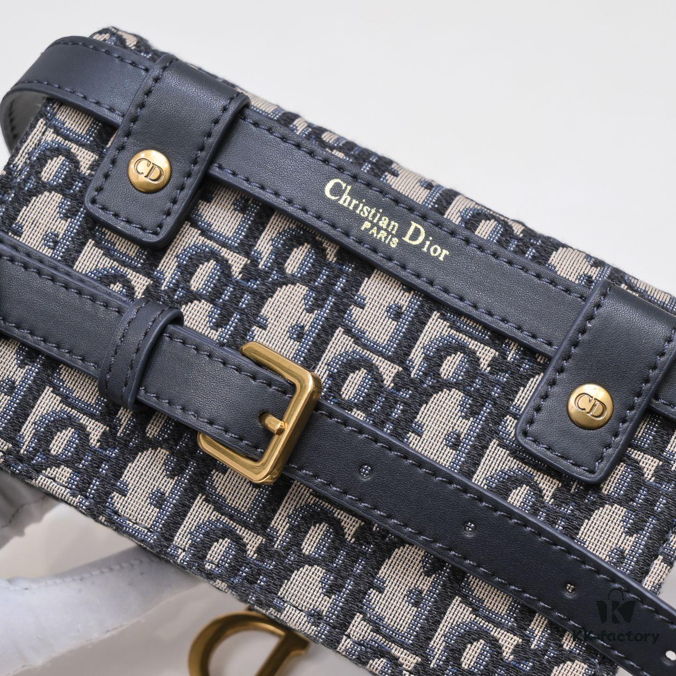 Dior Oblique Saddle Waist Bag with Box - New Canvas Fireworks Design