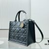 Black Calfskin Dior New Tote