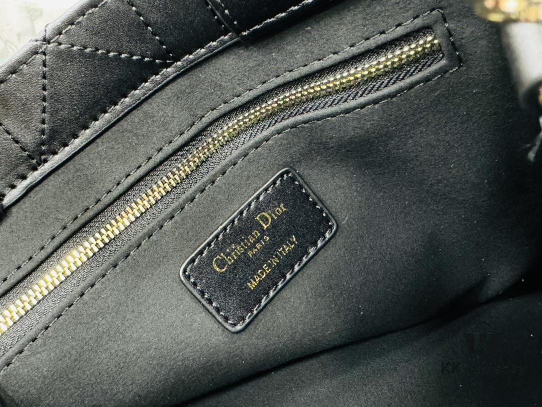 Black Calfskin Dior New Tote