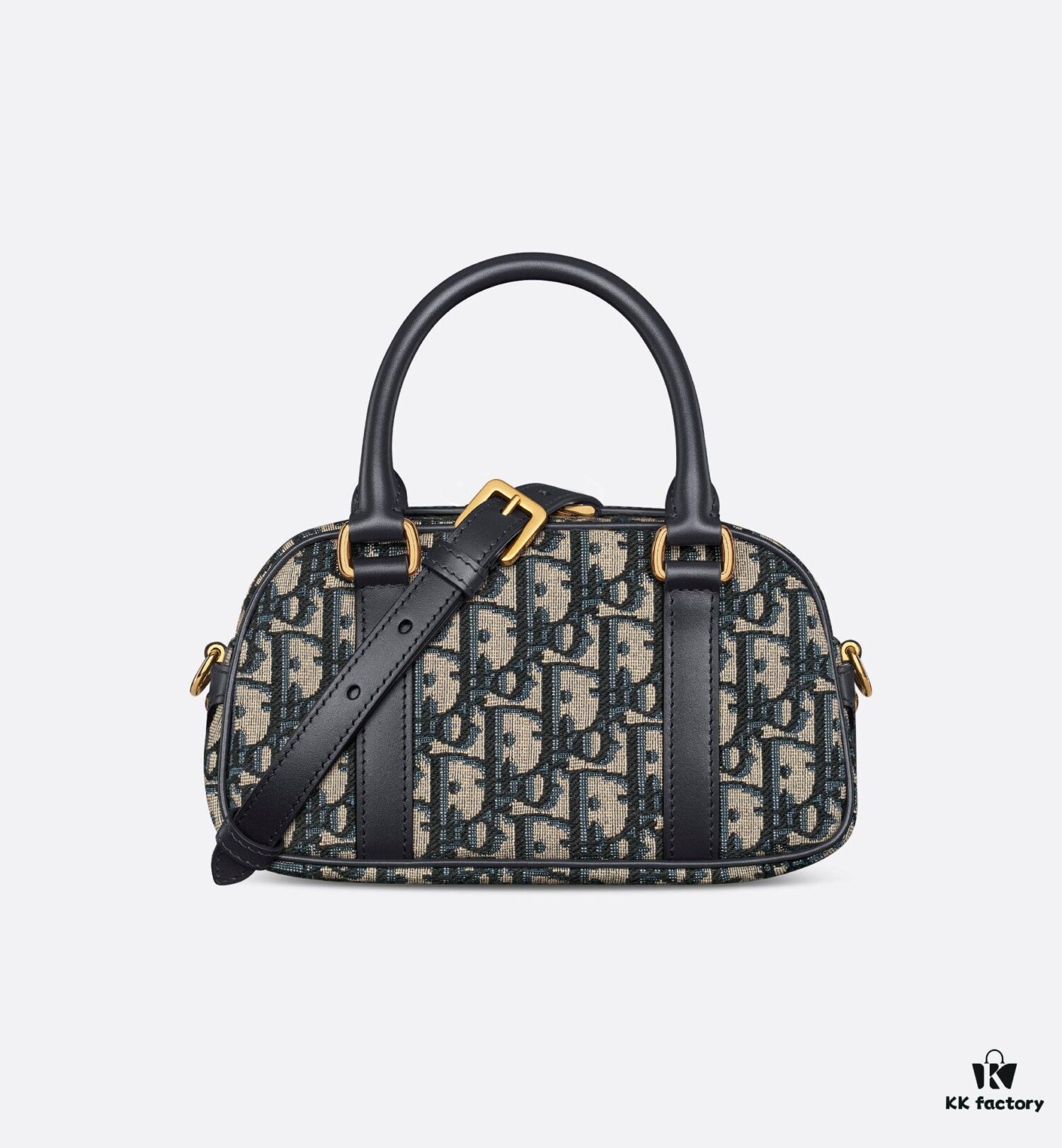 New Arrival in Stock!! Dior Top Quality D-Vibe Bowling Mini Bag in Blue Oblique Print