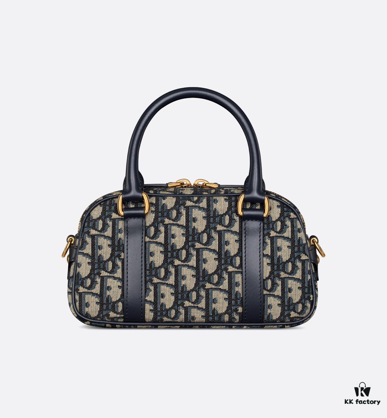 New Arrival in Stock!! Dior Top Quality D-Vibe Bowling Mini Bag in Blue Oblique Print