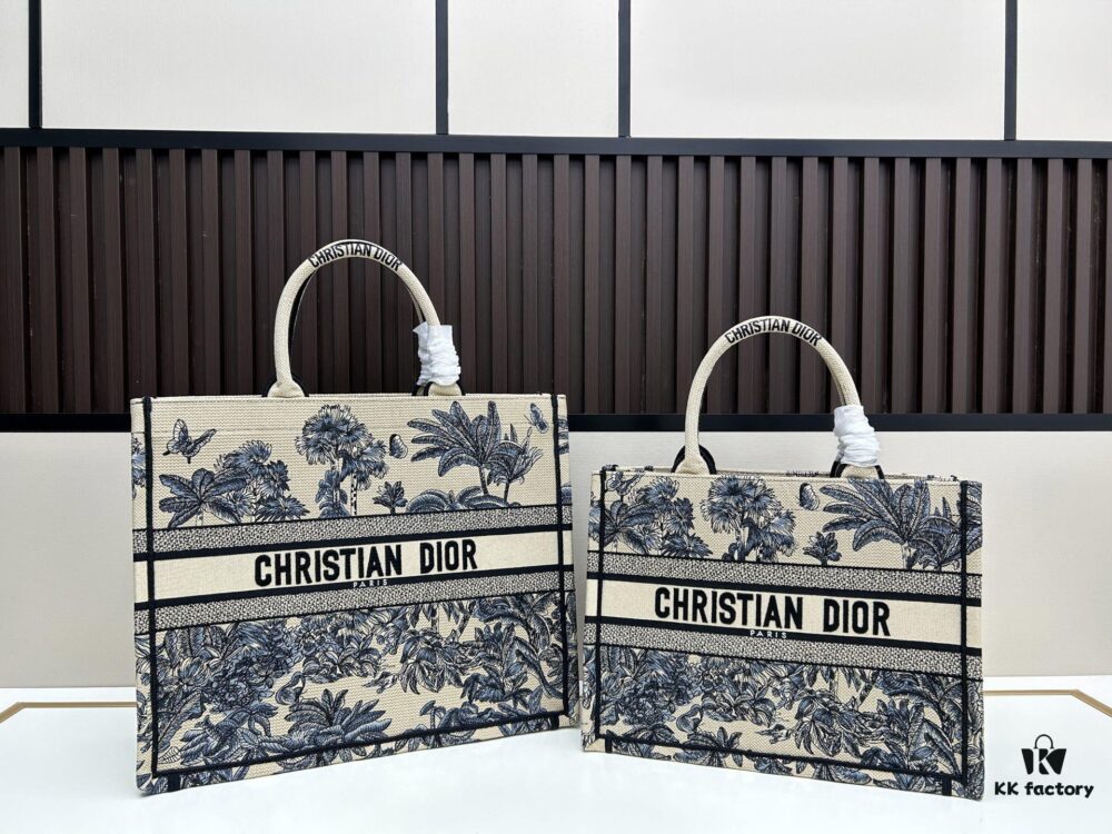 Authentic Dior Book Tote, Large and Medium Size