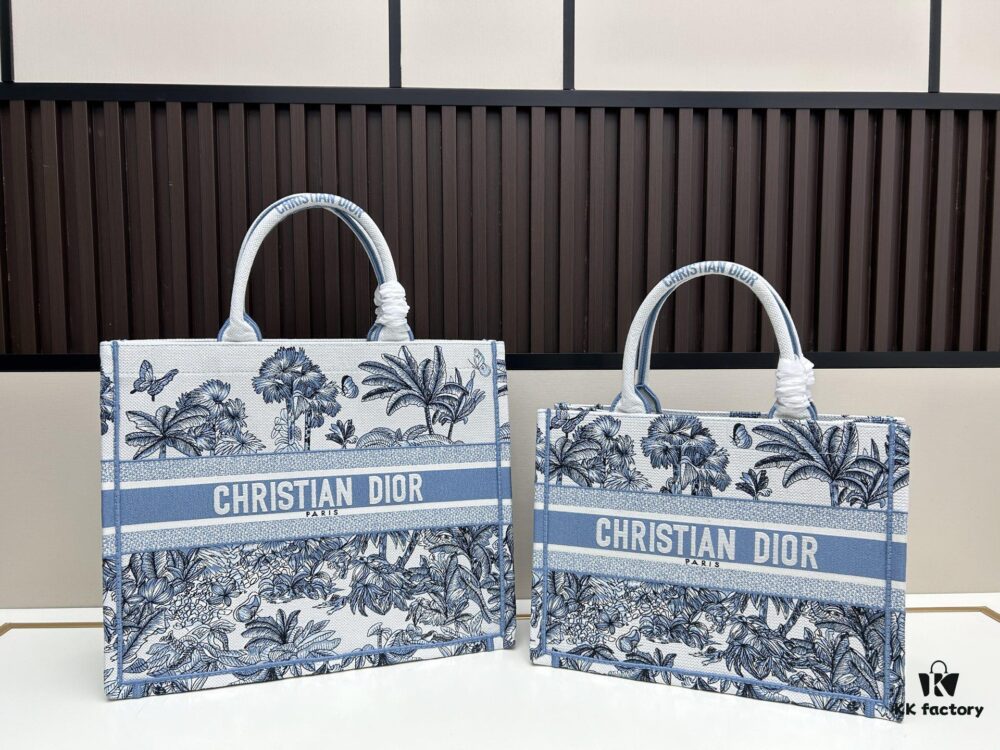 Authentic Dior Book Tote, Large and Medium Size