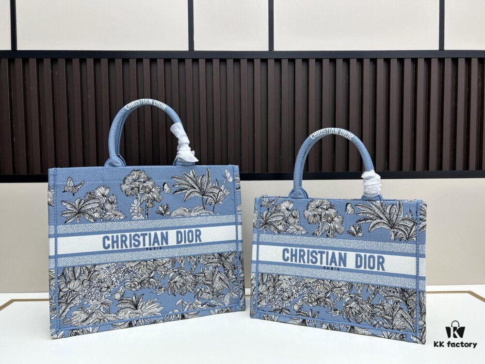 Authentic Dior Book Tote, Large and Medium Size