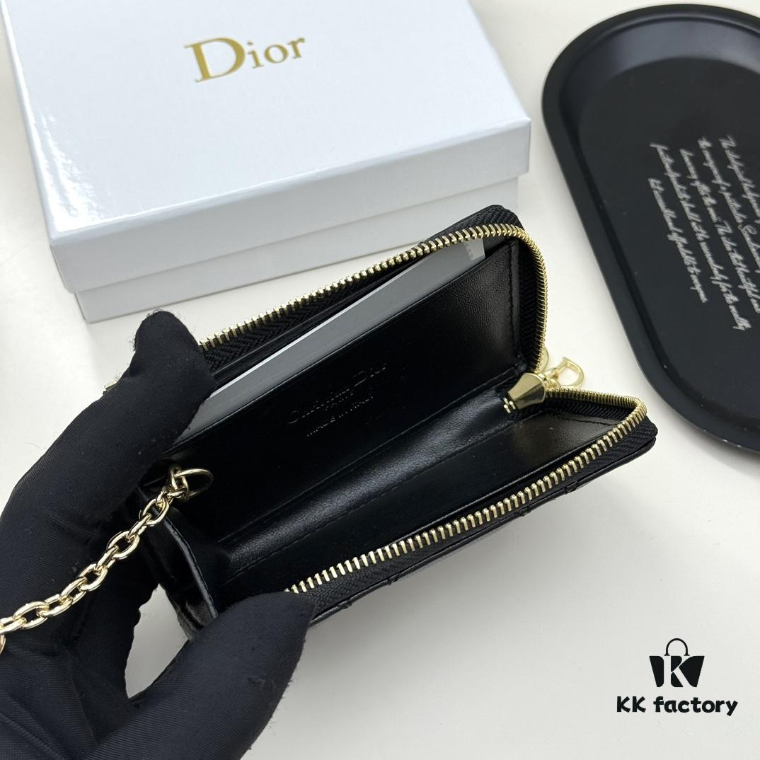 Dior 4778 Small Leather Goods in Black and Pink