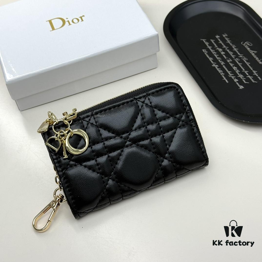 Dior 4778 Small Leather Goods in Black and Pink