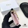 Dior 4778 Small Leather Pouch in Black and Pink