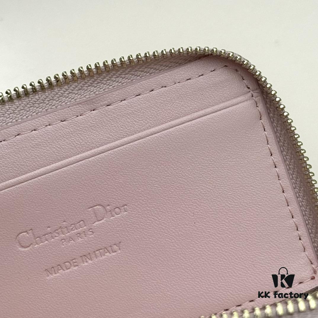 Dior 4778 Small Leather Pouch in Black and Pink