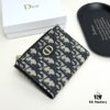 Dior 796 Black and Burgundy Mini Wallet