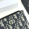 Dior 796 Black and Burgundy Mini Wallet