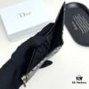 Dior 796 Black and Burgundy Mini Wallet