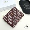 Dior 796 Black and Burgundy Mini Wallet