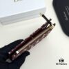 Dior 796 Black and Burgundy Mini Wallet