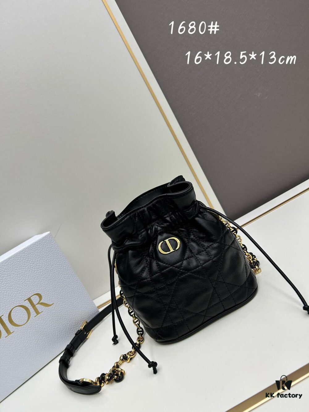 Dior Jolie Bucket Bag in Leather and Canvas, New 2025 Model