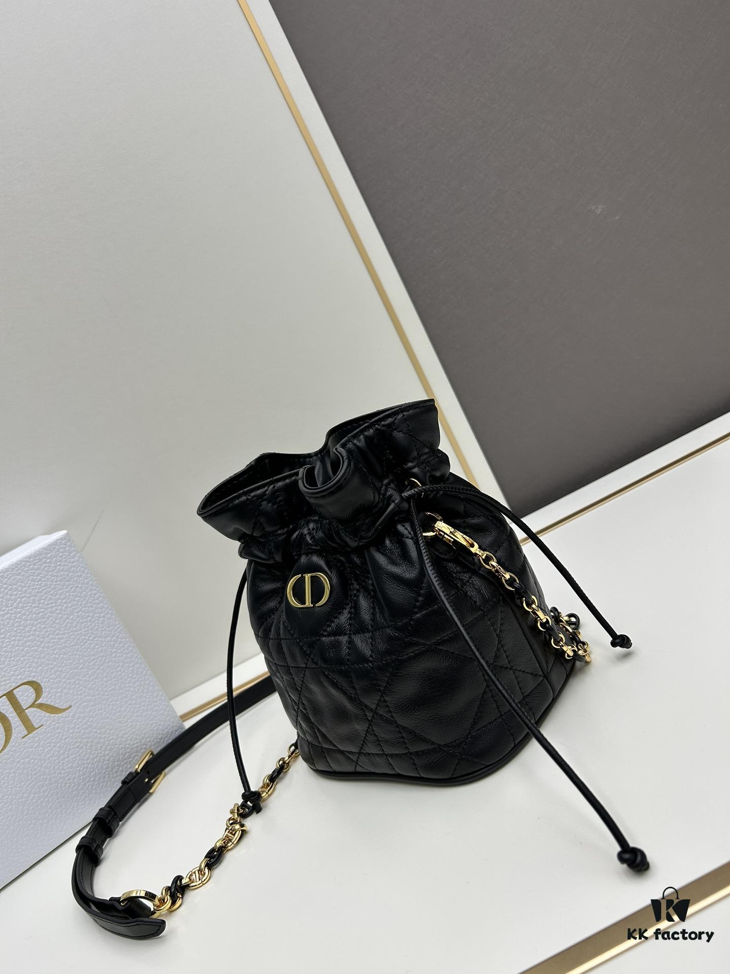 Dior Jolie Bucket Bag in Leather and Canvas, New 2025 Model