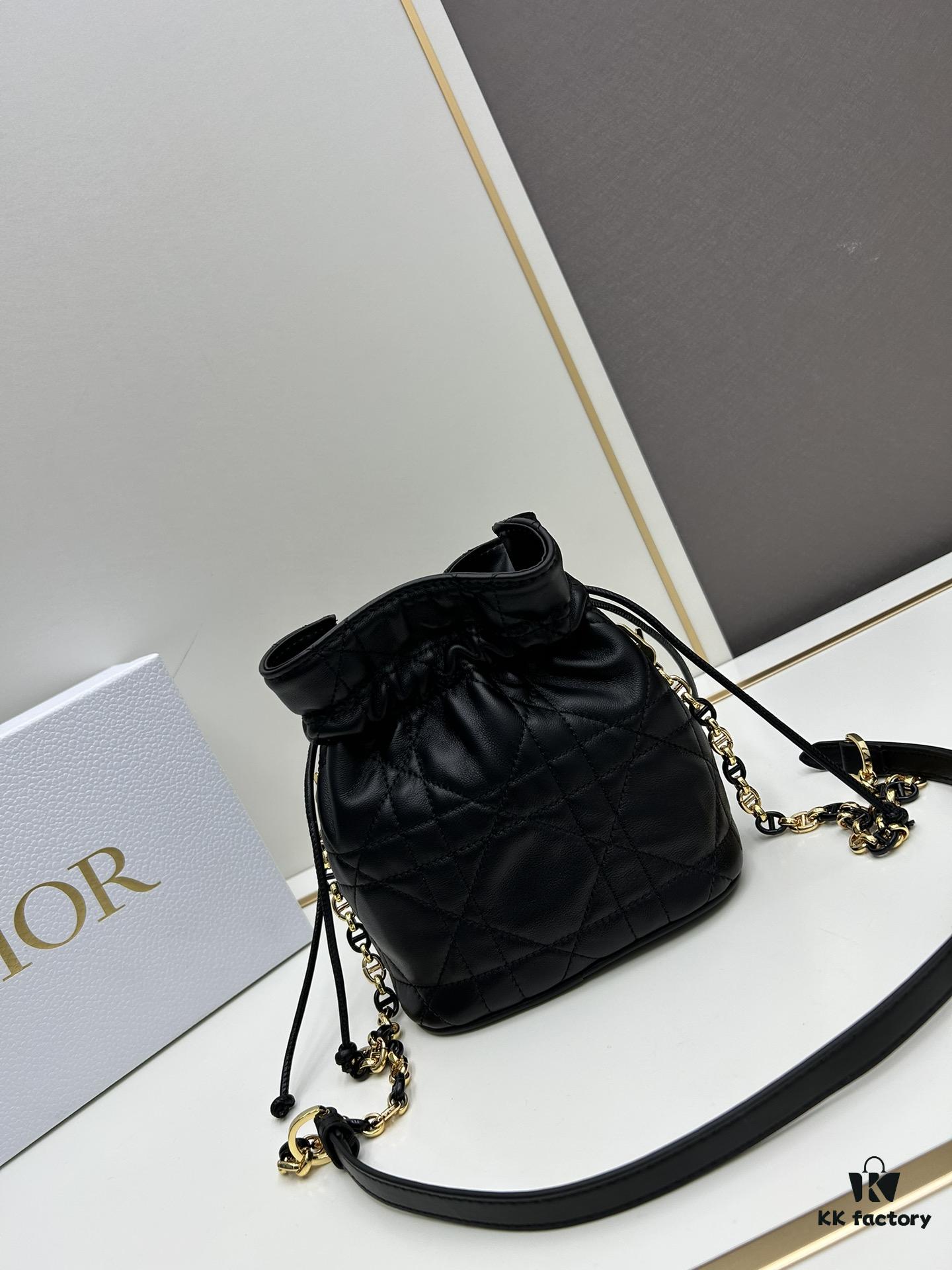 Dior Jolie Bucket Bag in Leather and Canvas, New 2025 Model
