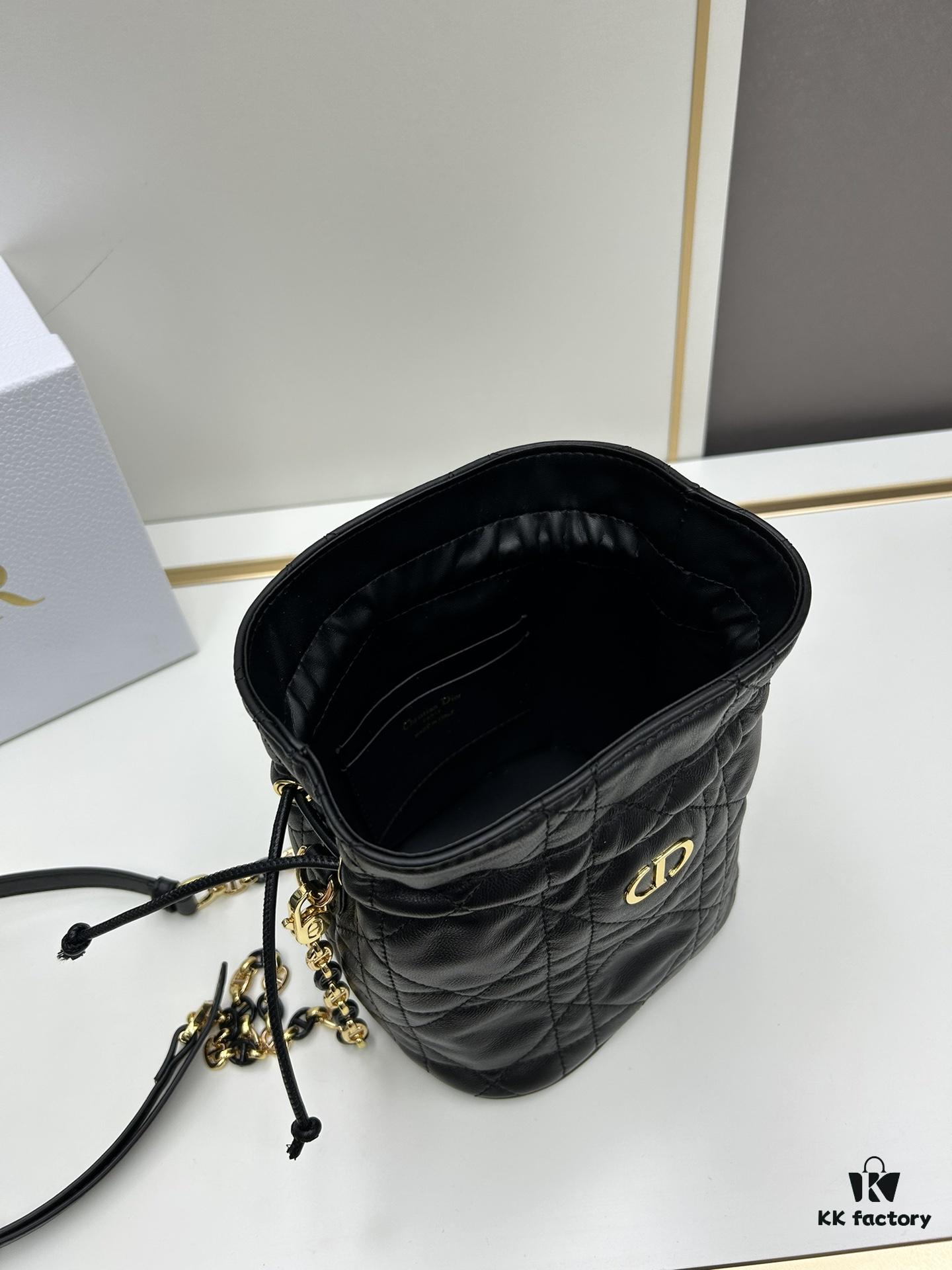 Dior Jolie Bucket Bag in Leather and Canvas, New 2025 Model