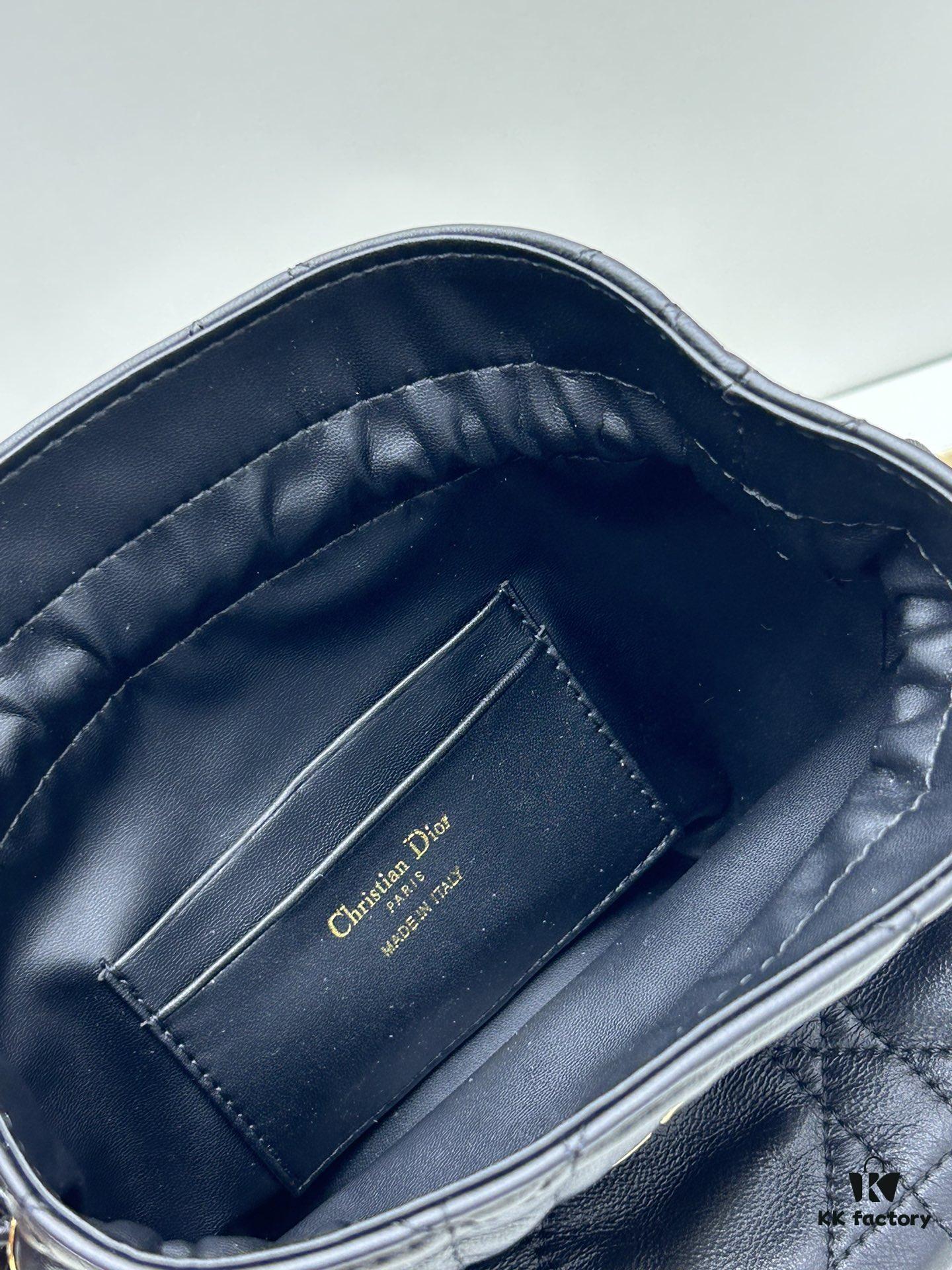 Dior Jolie Bucket Bag in Leather and Canvas, New 2025 Model