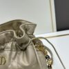 Dior Jolie Bucket Bag in Black Calfskin with Cannage Stitching, 2025 New Arrival