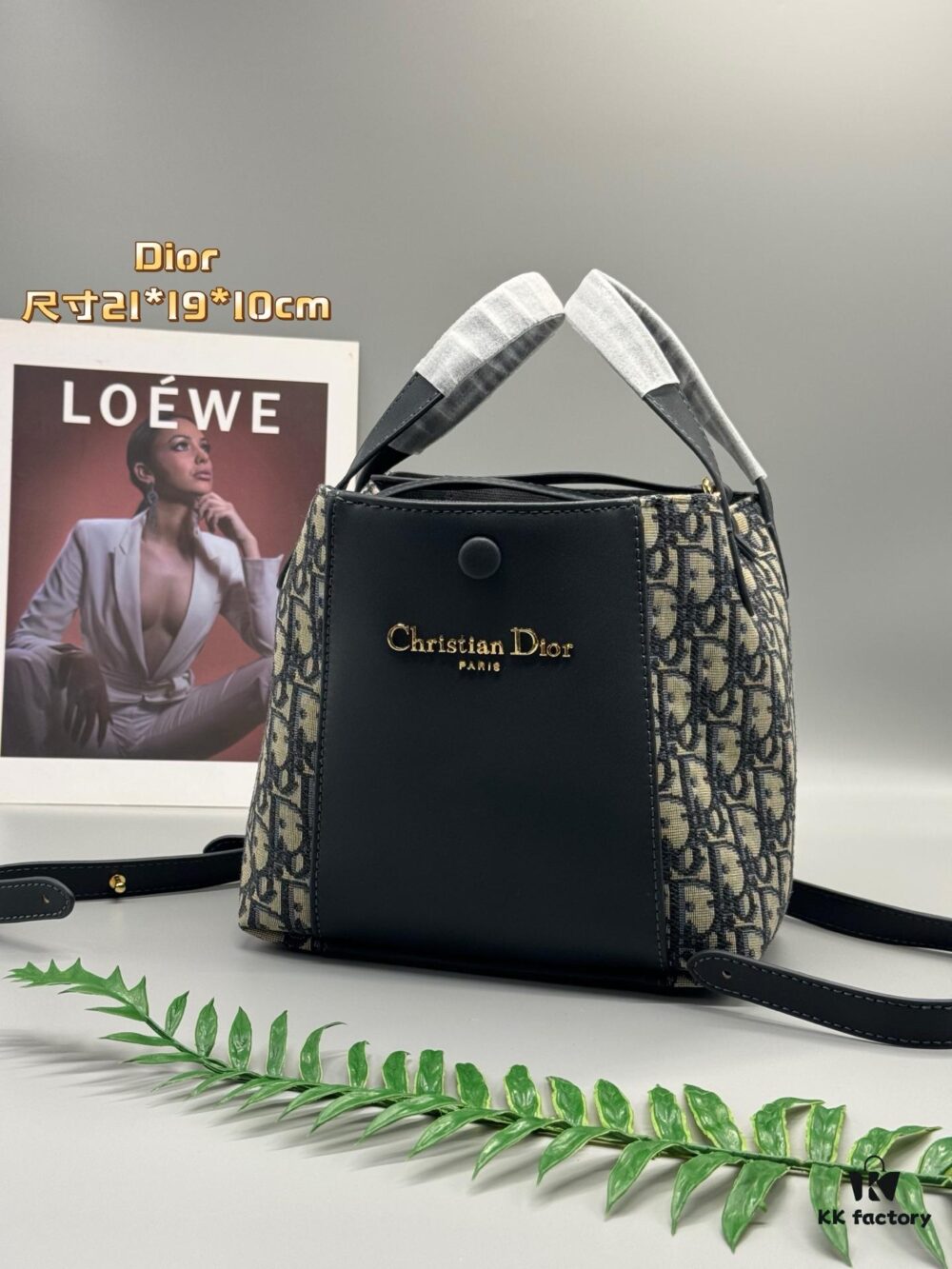 New Dior Signature Printed Bucket Bag