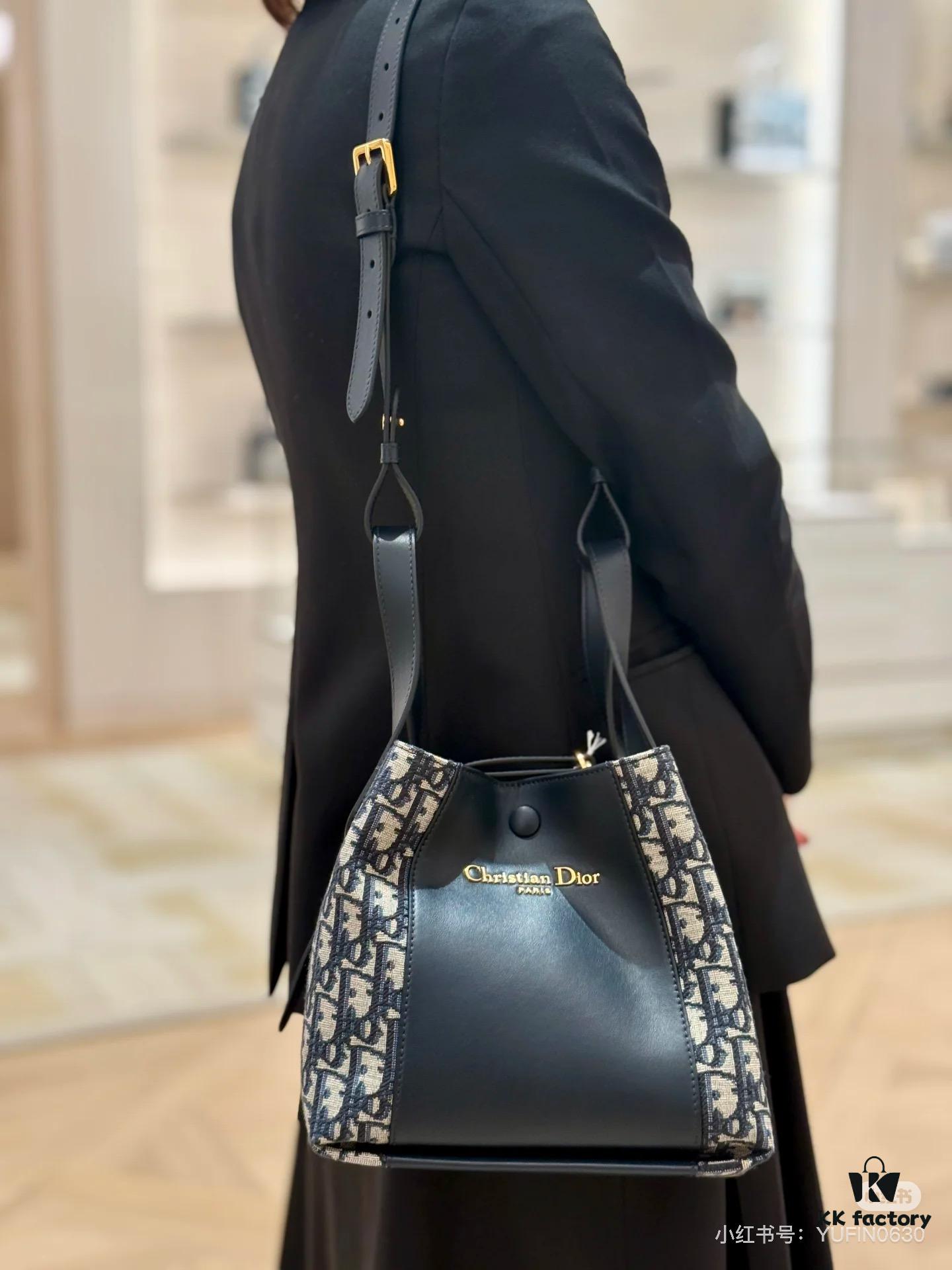 New Dior Signature Printed Bucket Bag