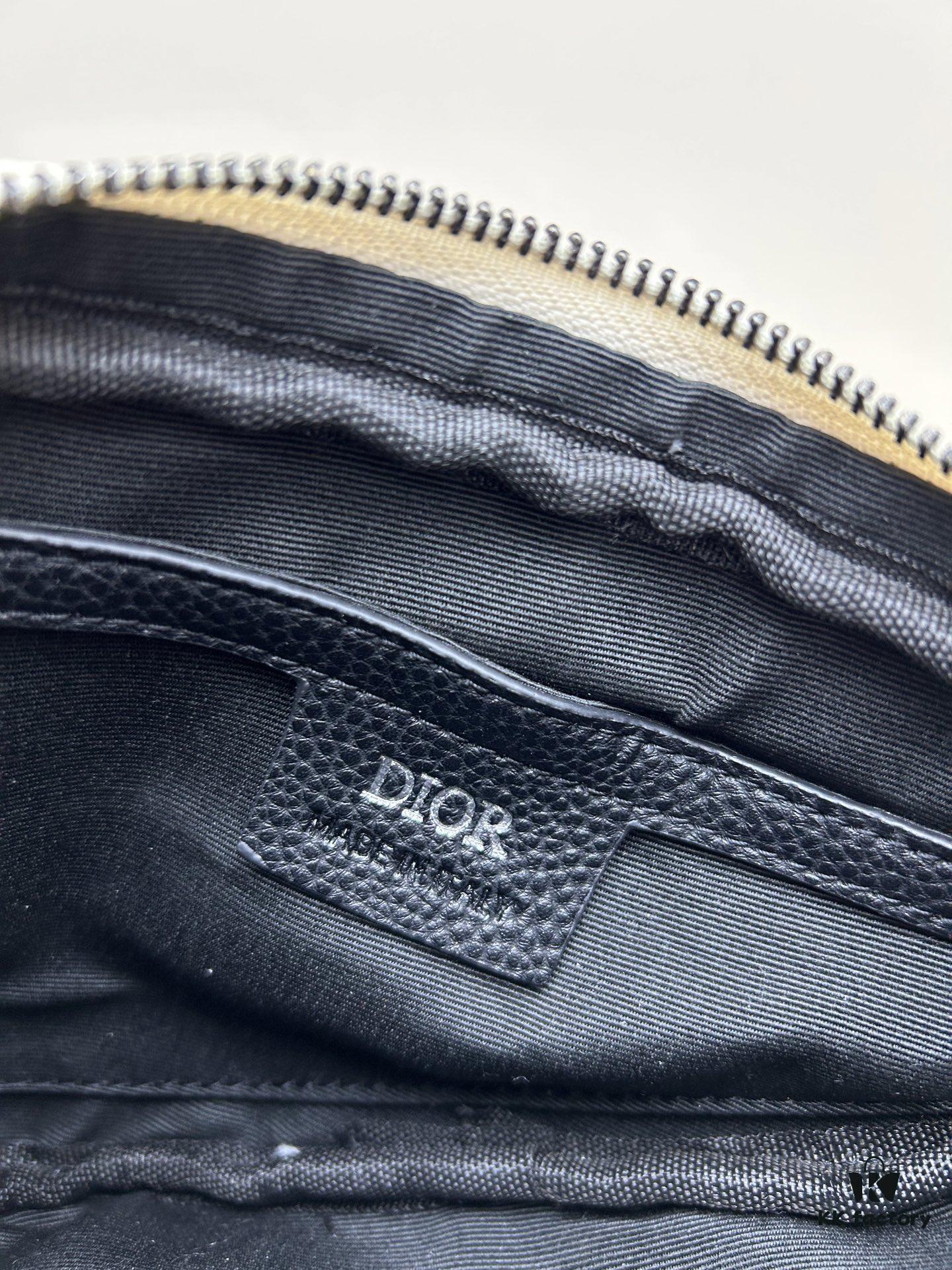 Saddle Bag Reimagined with Modern Structure in Beige and Black Oblique Print