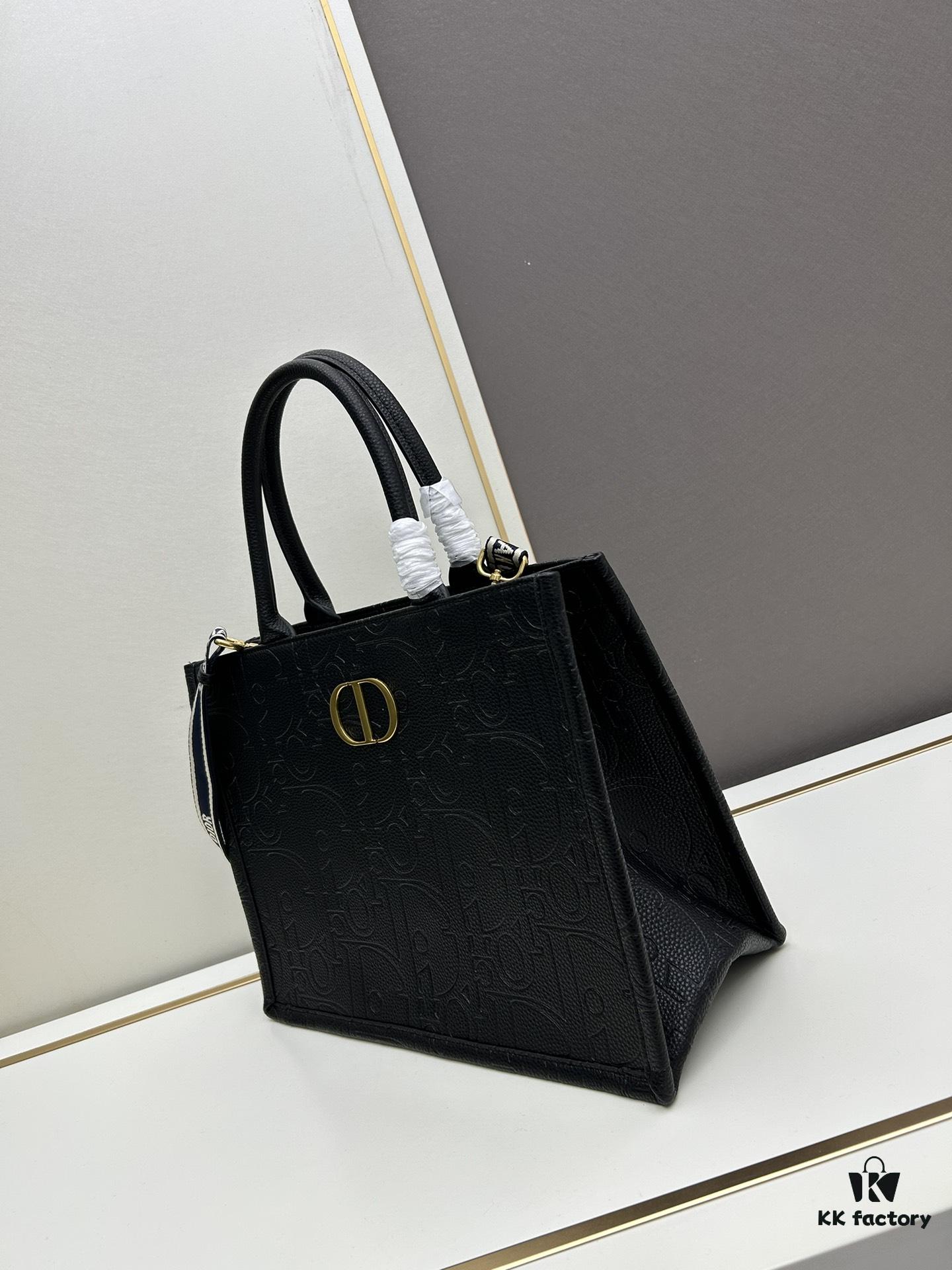 Dior High-Quality New Arrival Fall/Winter Large Book Tote Bag, Full Leather Embossed Design