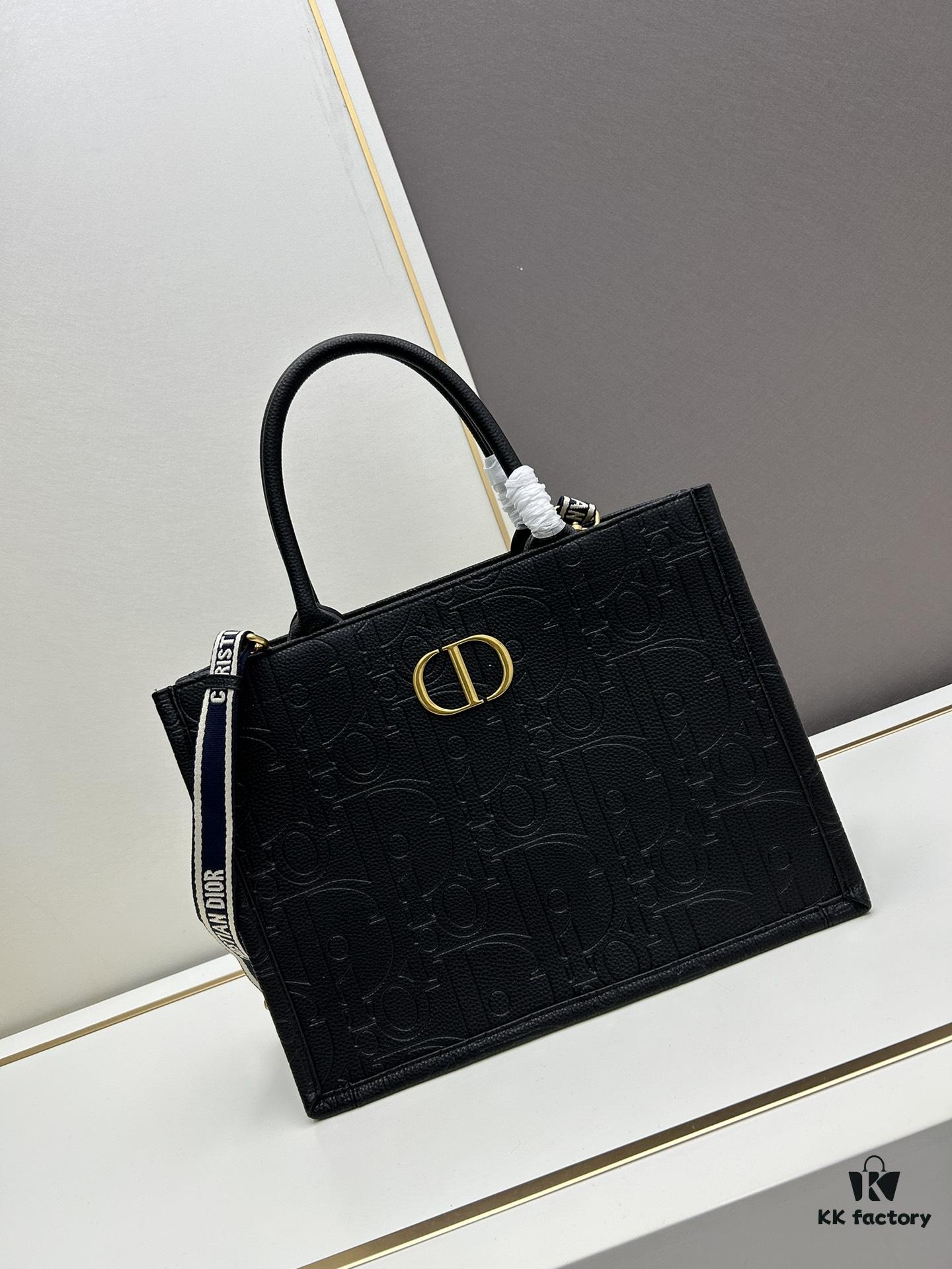 Dior High-Quality New Arrival Fall/Winter Large Book Tote Bag, Full Leather Embossed Design