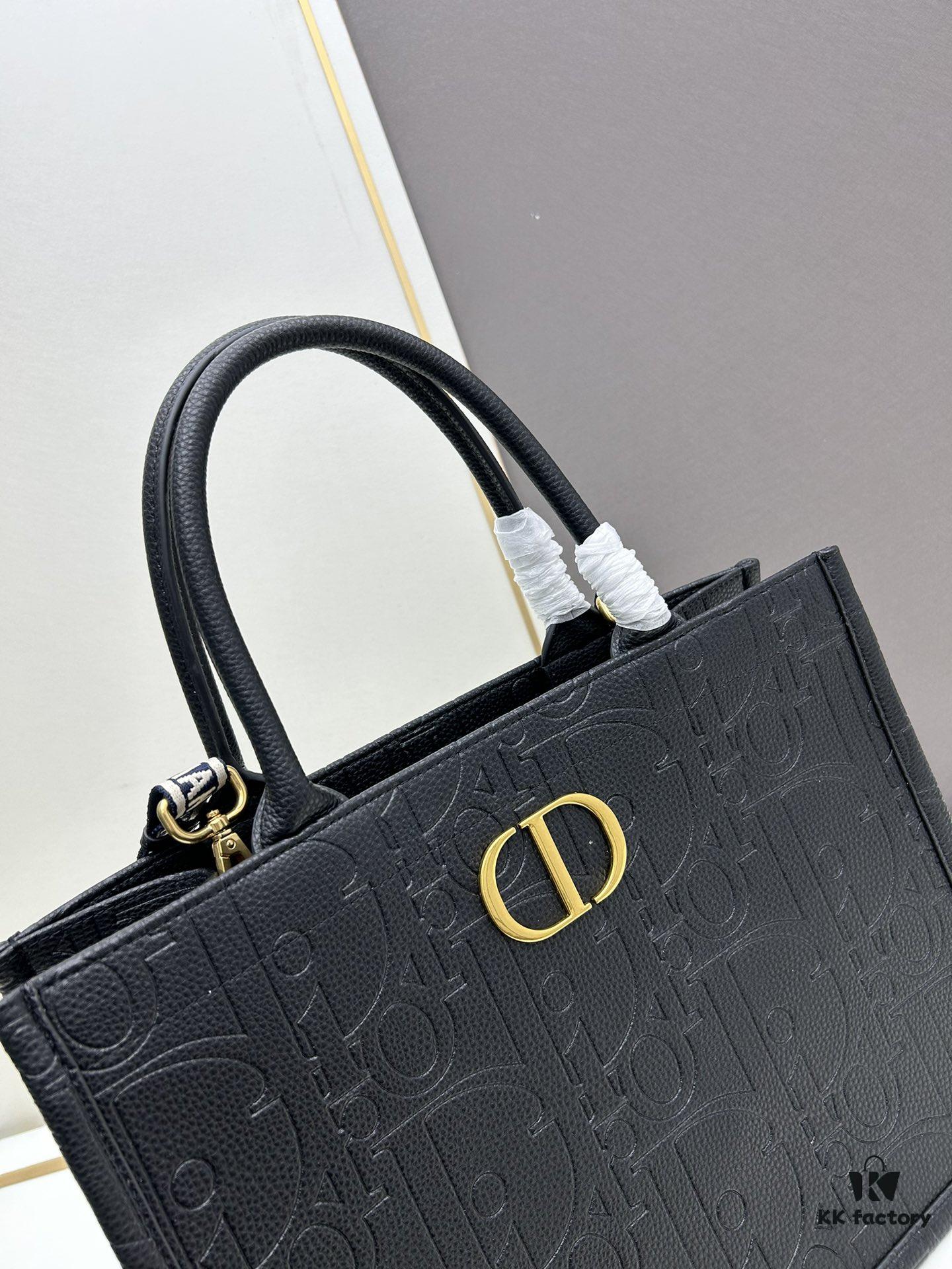 Dior High-Quality New Arrival Fall/Winter Large Book Tote Bag, Full Leather Embossed Design
